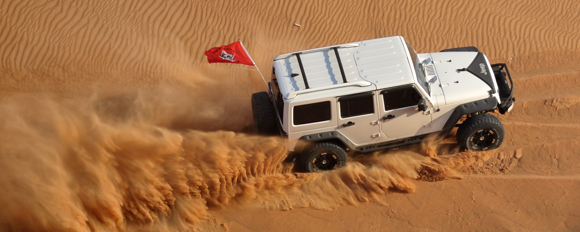 Jeep in Sand
