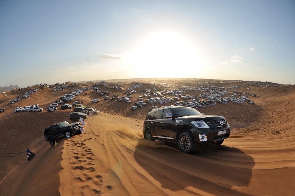 Nissan patrol in the desert