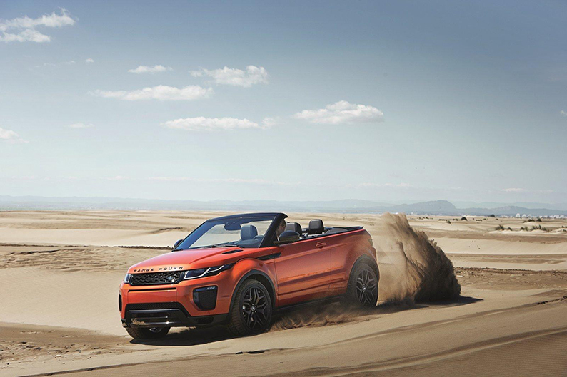 Evoque in the desert