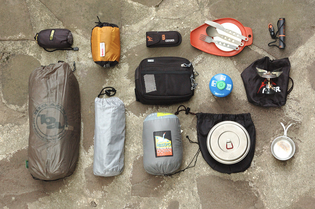 camping gear set