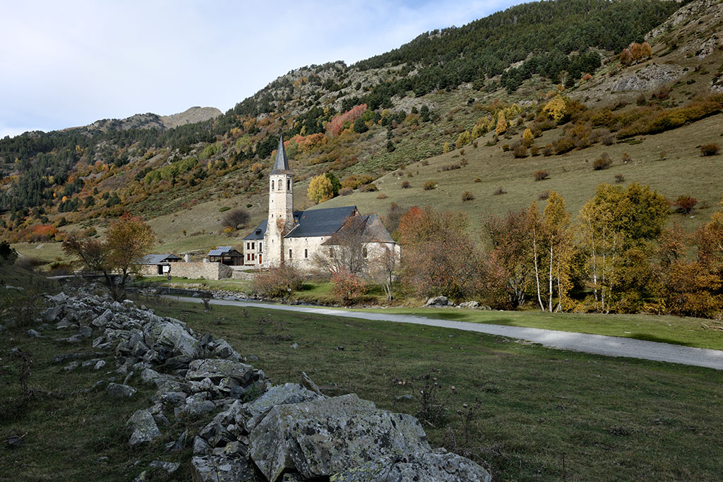 The Montgarri Monastery along arriù Noguéra Palharesa