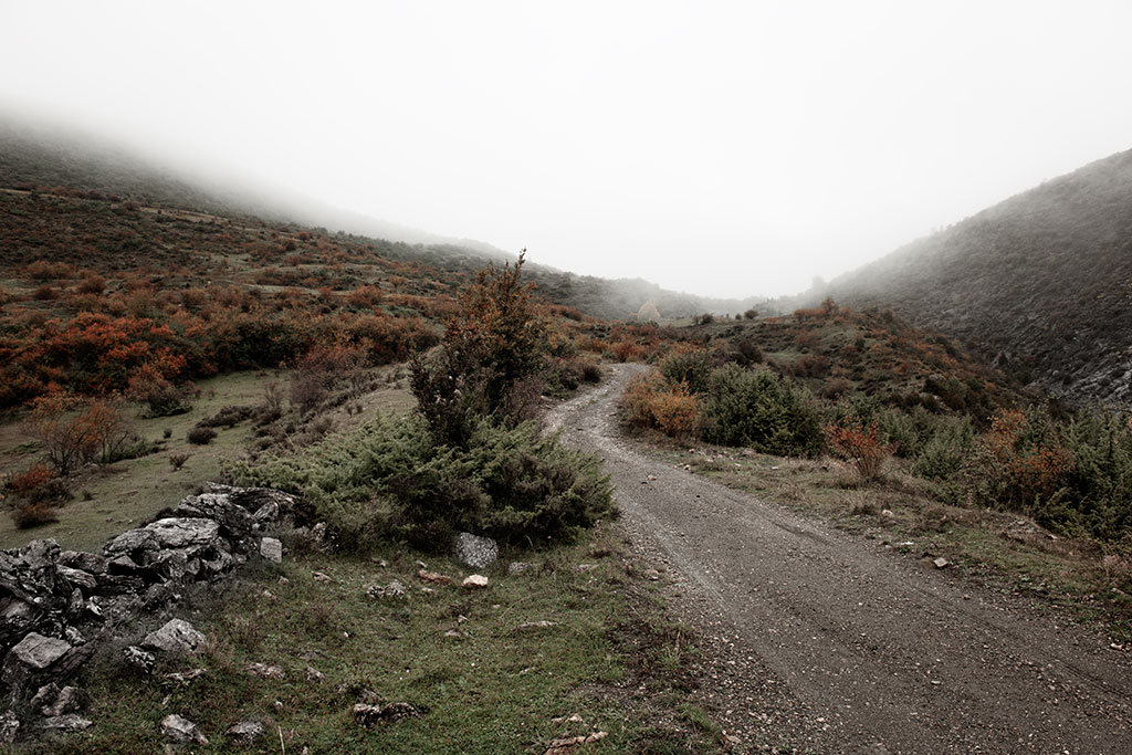 Vall Ancs in the fog