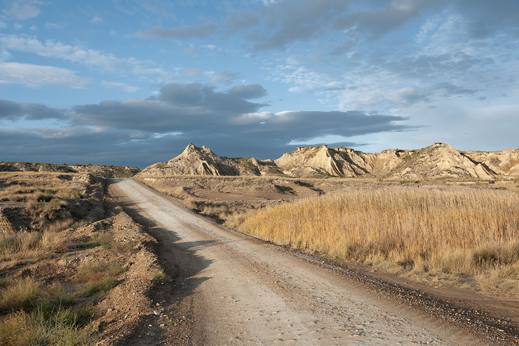 The Bardenas Reales during sunset